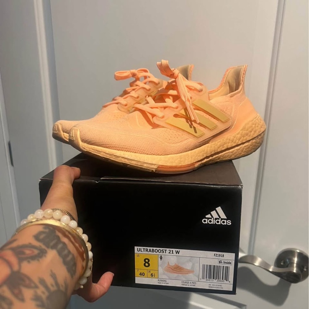 Adidas Ultraboost 21 W Coral Running Shoes